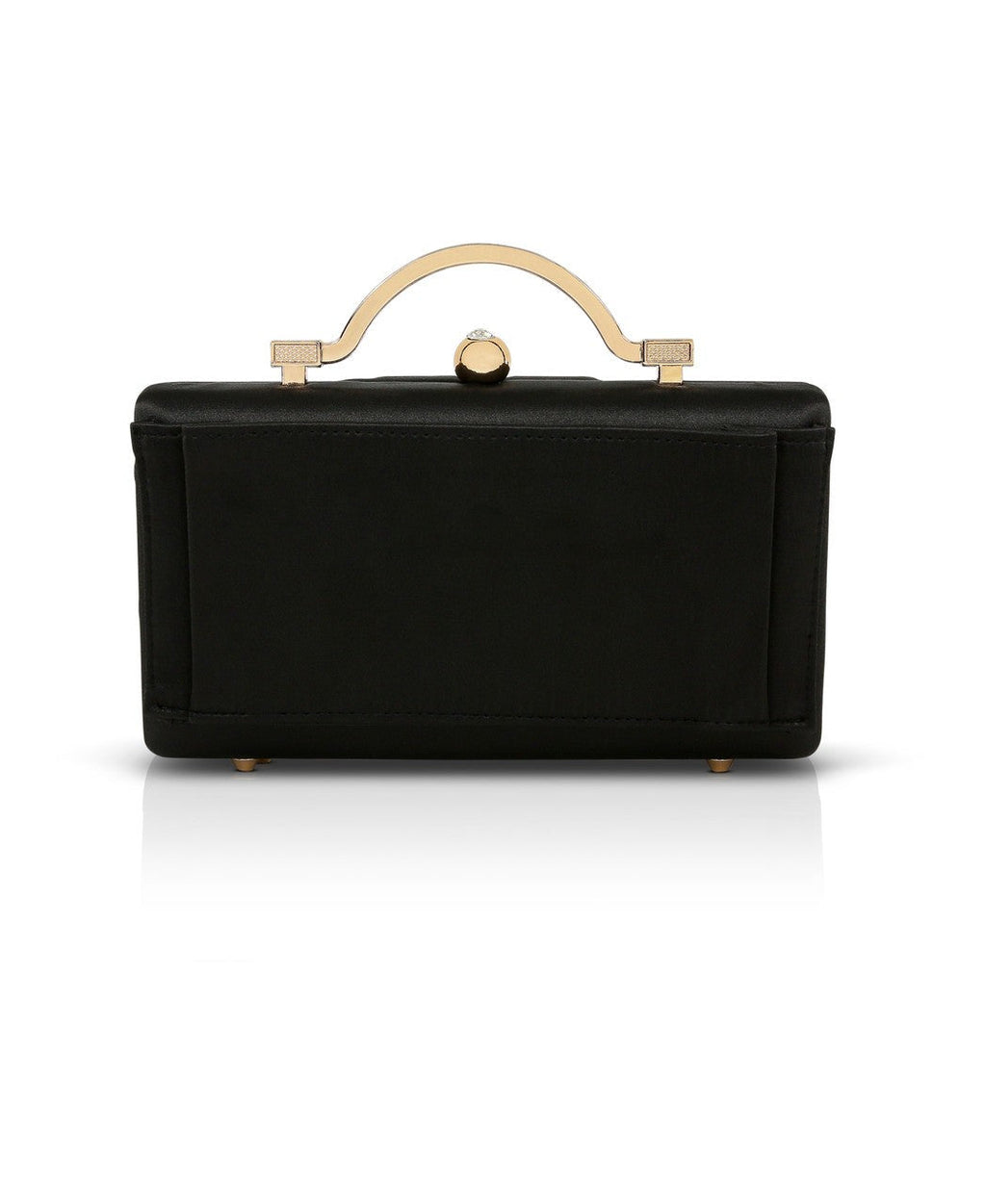 Emma Satin Minaudiere with Outer Pocket