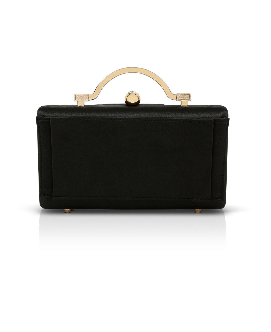 Emma Satin Minaudiere with Outer Pocket