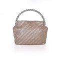 Effie Metal Mesh Halfmoon Clutch