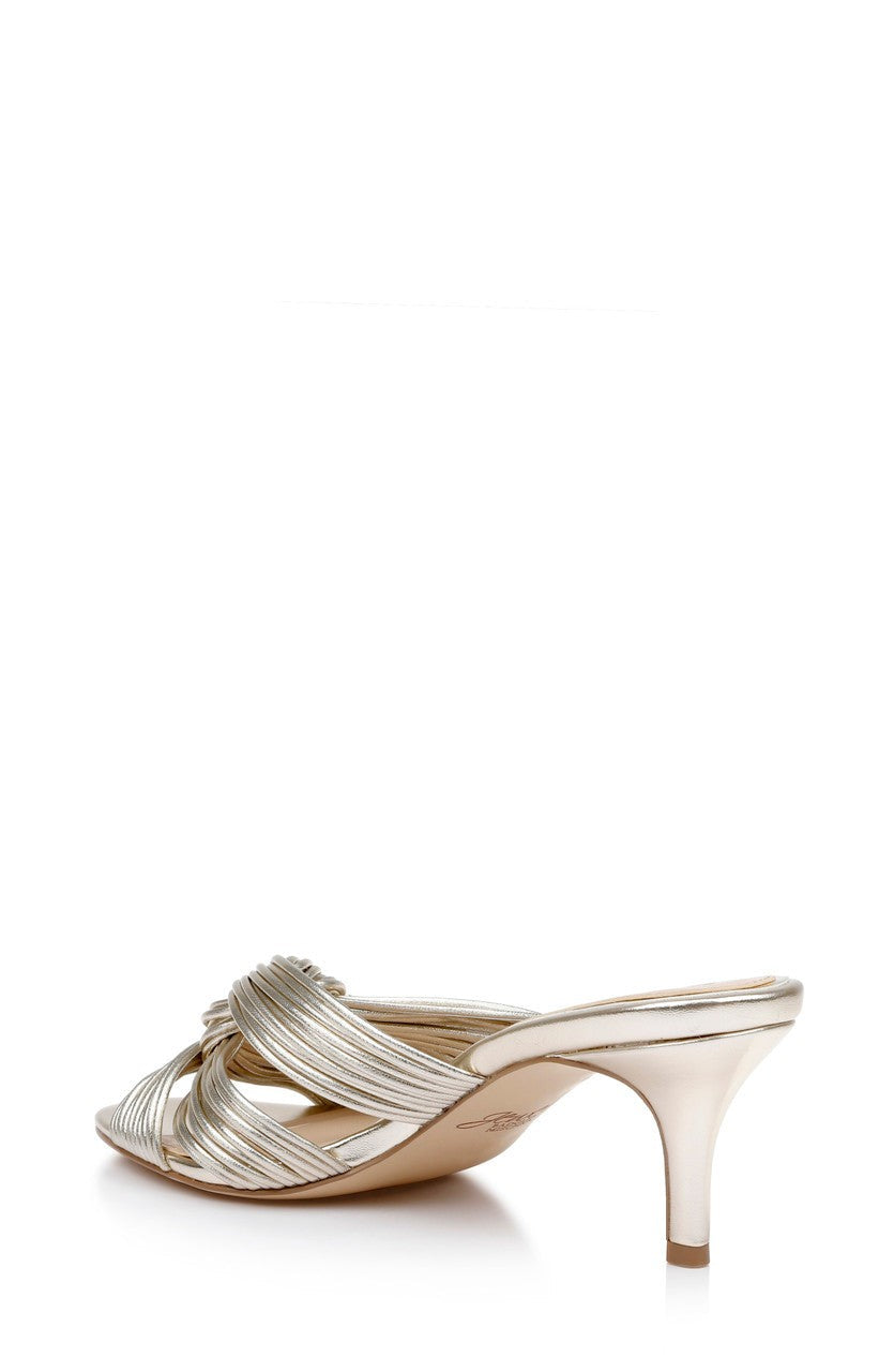 Mia Twisted Leather Mules