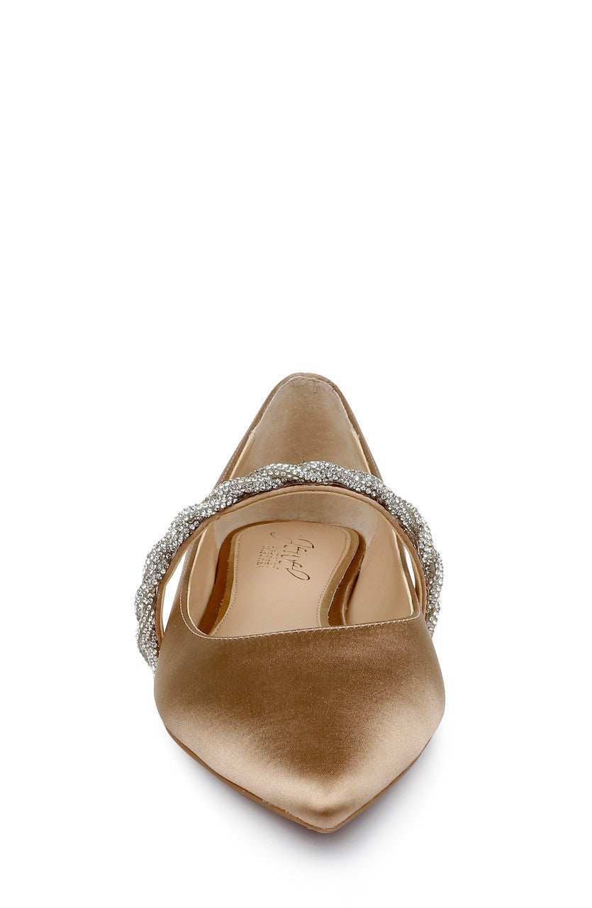 Vana Pointed Flats with Embellished Straps