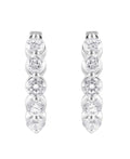 Small Diamond Hoops Earrings