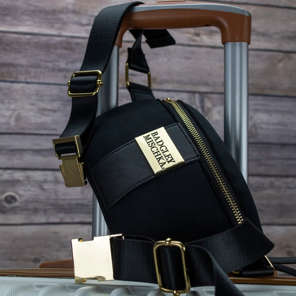 Sage Scuba and Vegan Leather Belt Bag