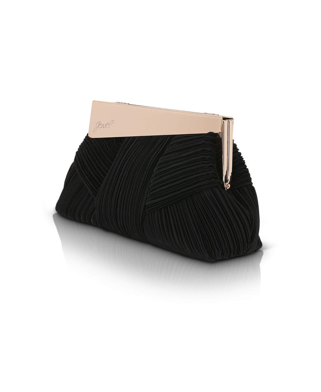 Millie Mini Pleated Satin Pouch