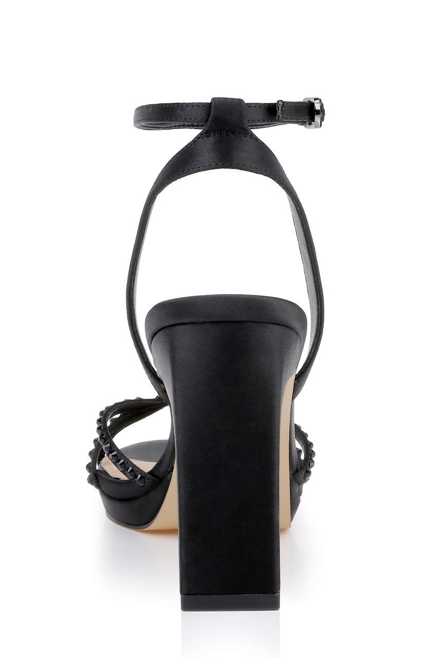 Iona Ankle Strap Block Heel Sandal