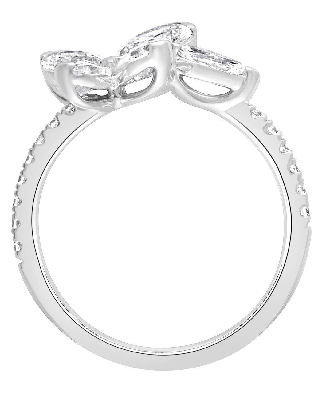 Diamond Butterfly Ring