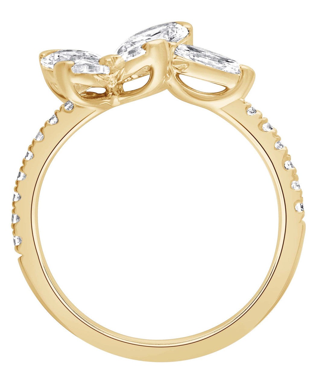 Diamond Butterfly Ring
