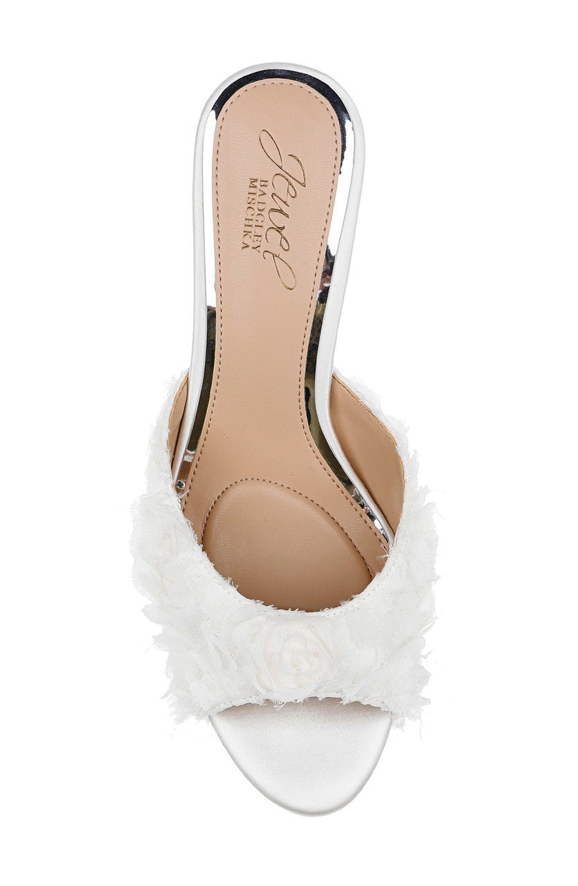 Scarlet Kitten Heel Mule Sandals