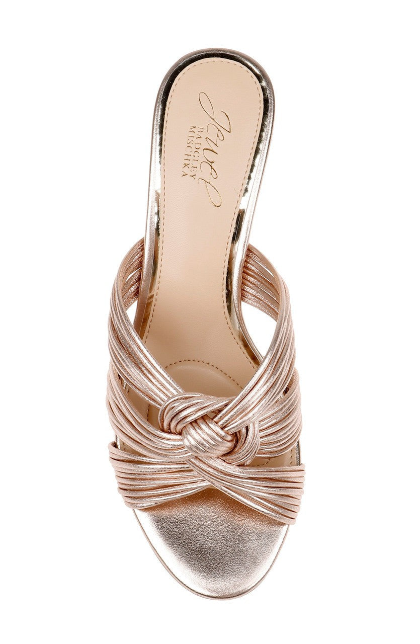 Mia Twisted Leather Mules