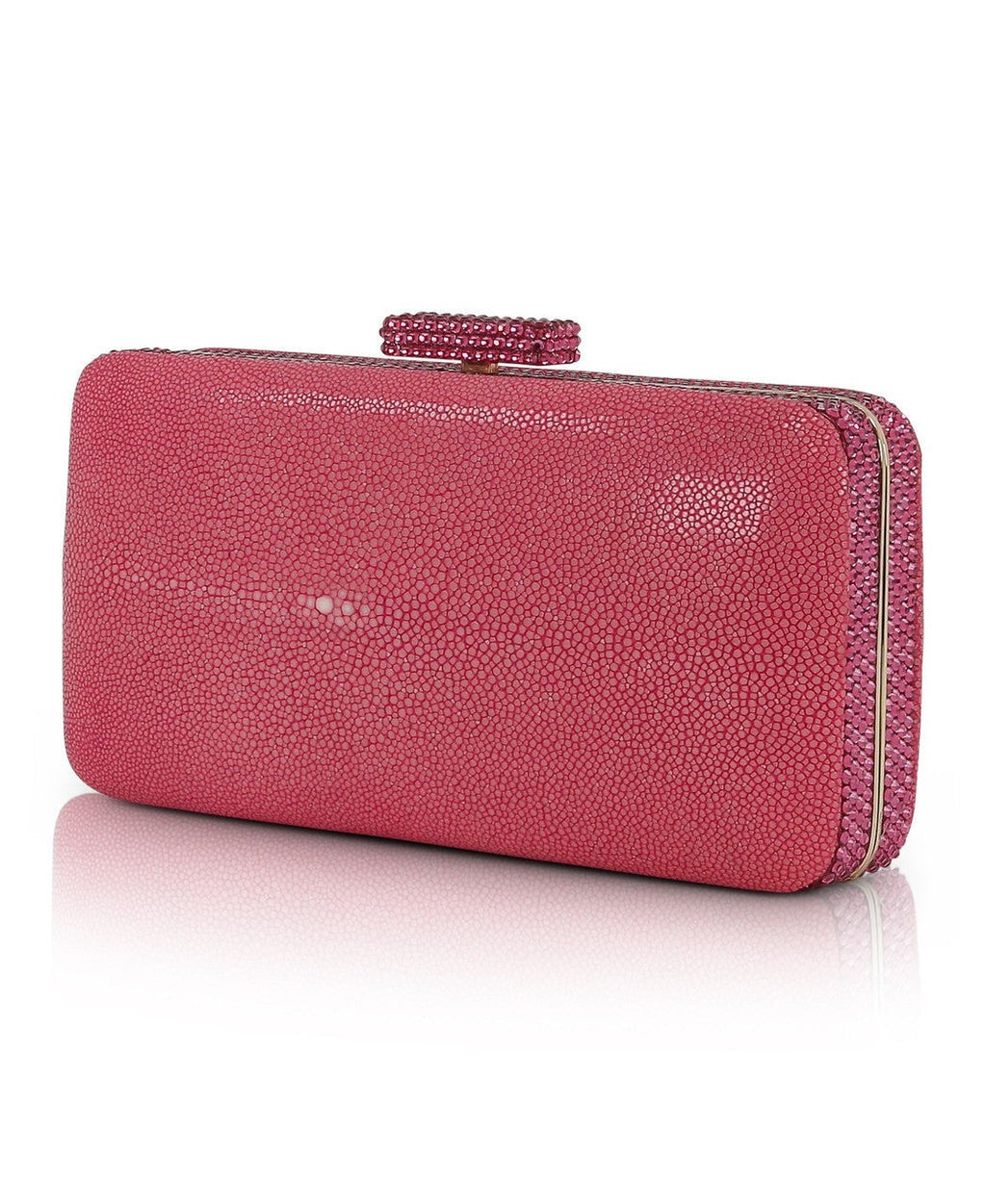 Evelyn Stingray Leather Clutch