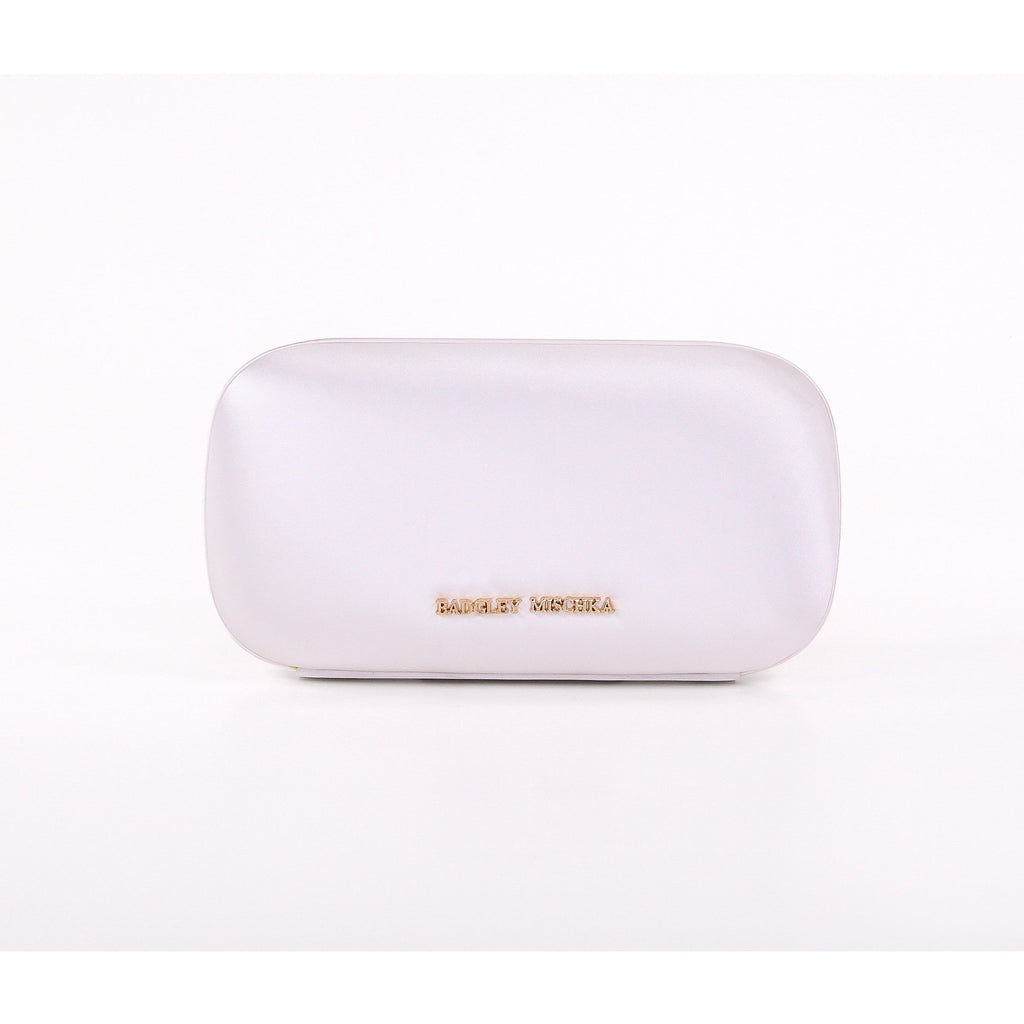 Celestine Satin Minaudiere with Crystal Necklace Handslip