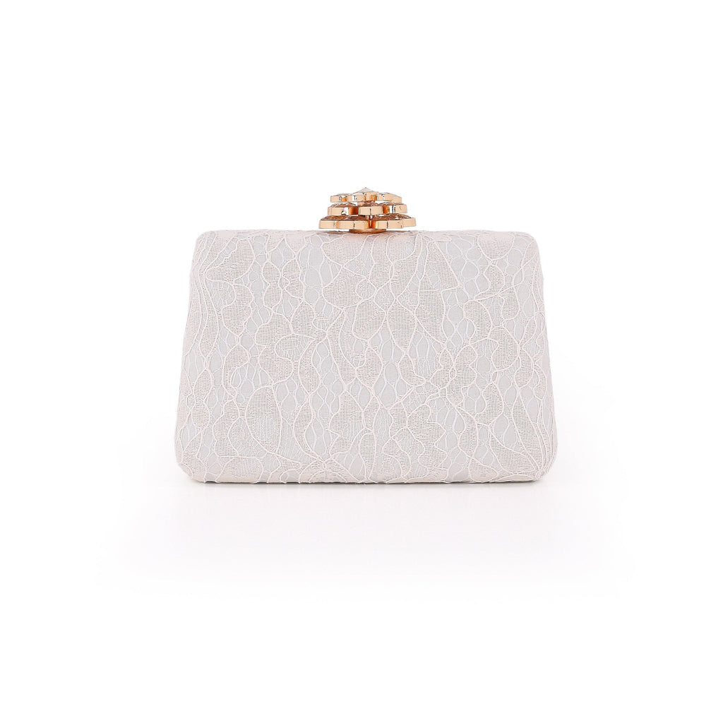 Coco Crochet Lace Minaudiere Clutch