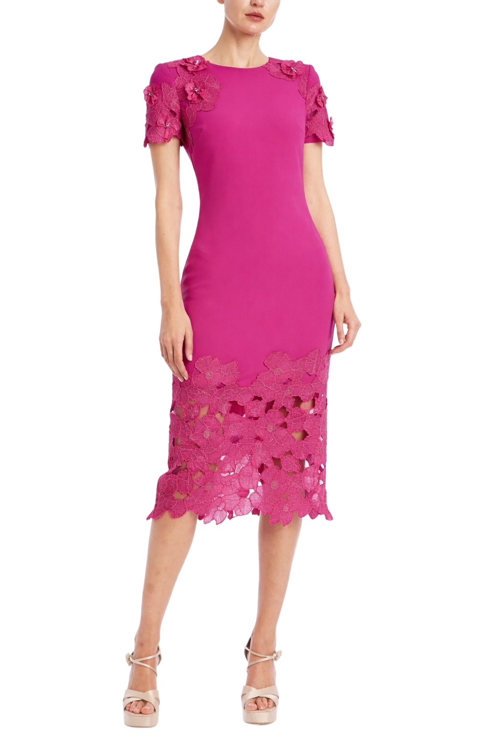 Floral Lace Sheath Dress