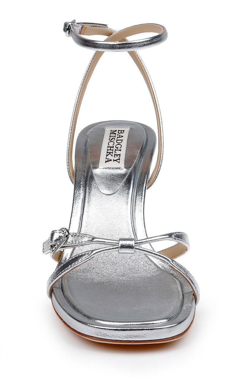 Brynna Leather Sandals with Heart Buckle