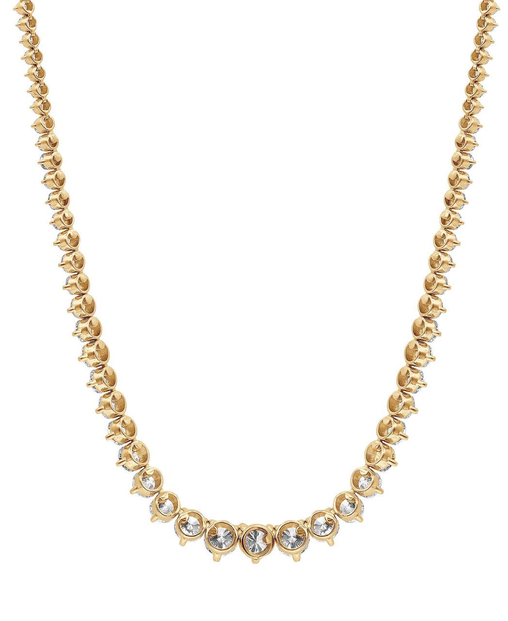 15CTTW Diamond Graduated Collar Necklace