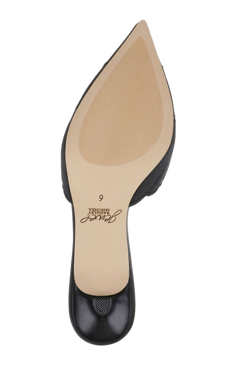 Palmer Pointed Toe Kitten Heel Mules