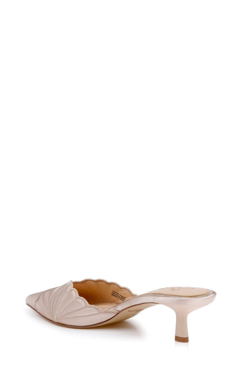 Palmer Pointed Toe Kitten Heel Mules