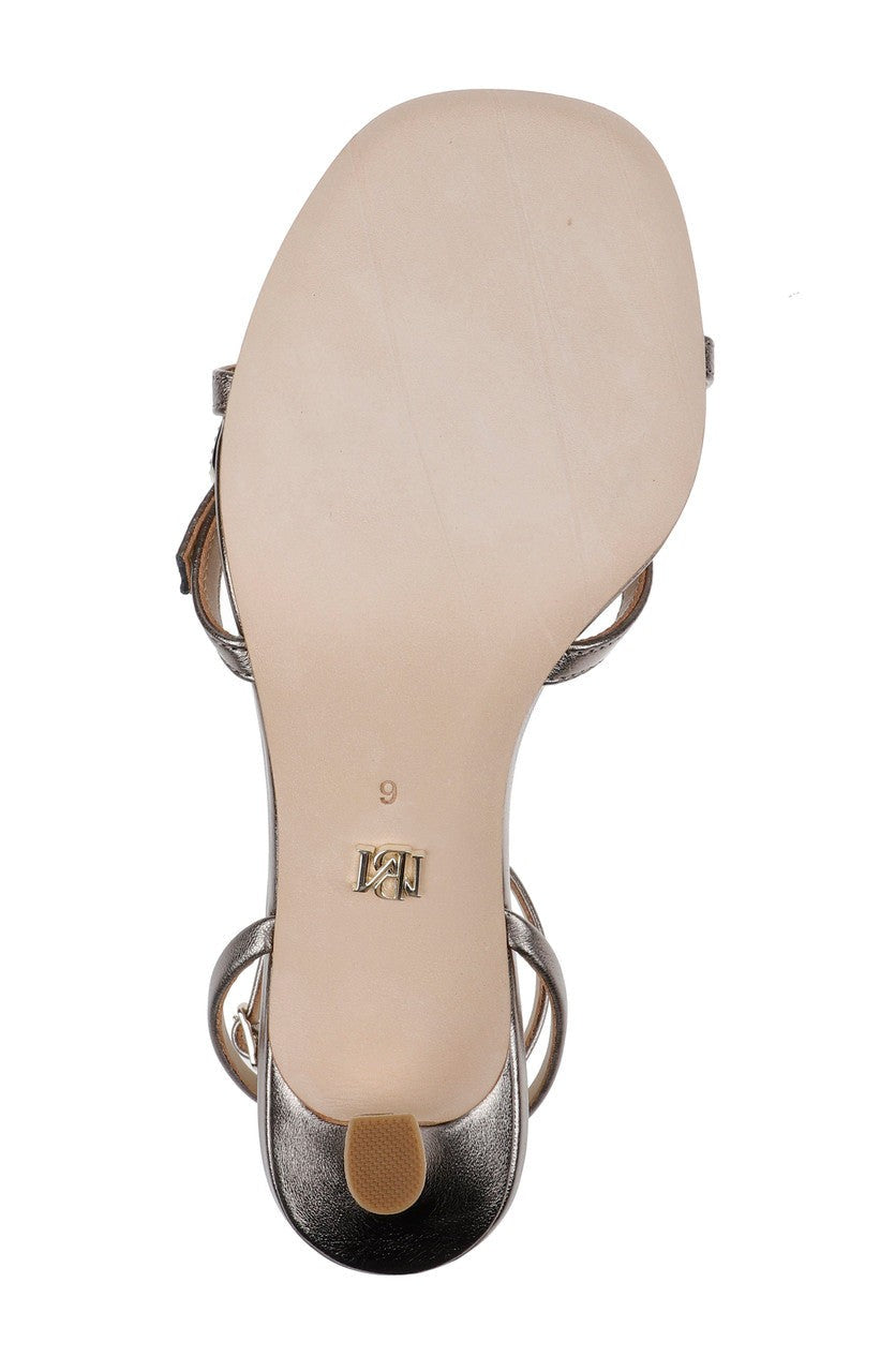 Brynna Leather Sandals with Heart Buckle