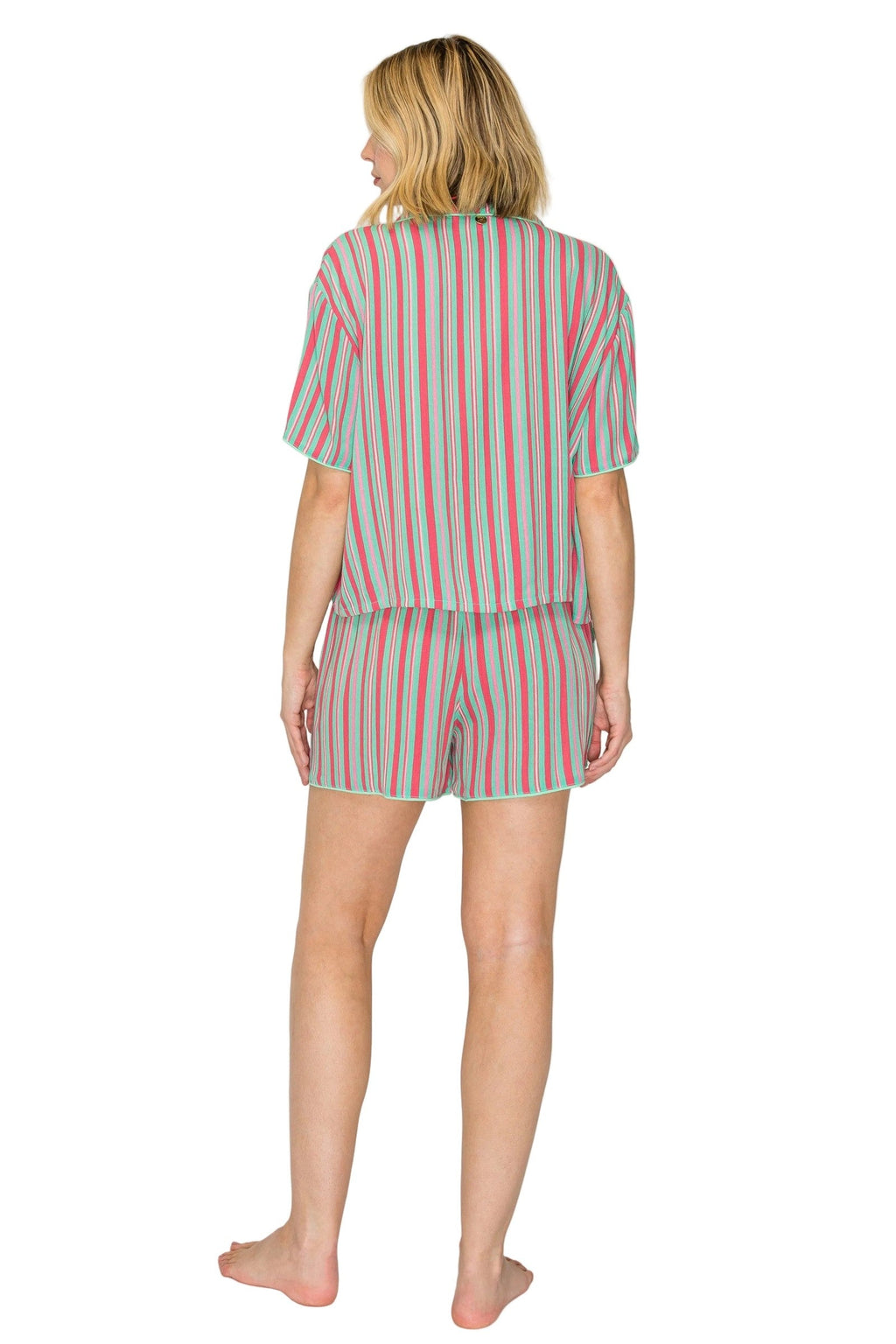 Luxe Crinkle Jersey Shorts Pajama Set