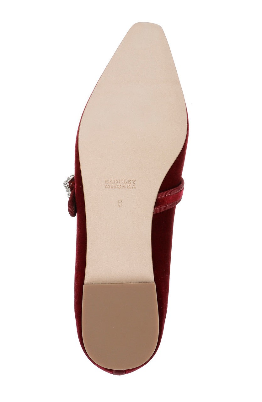 Brystol Ballerina Flats with Crystal Buckle