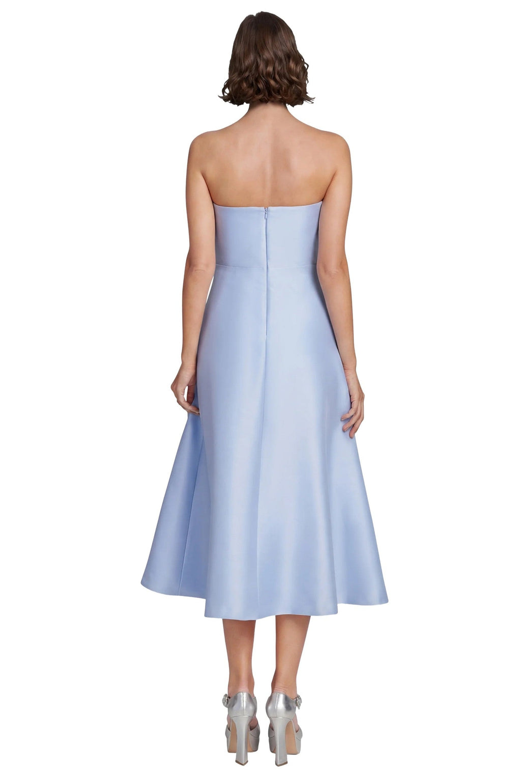 Sweetheart Strapless A-Line Midi Dress