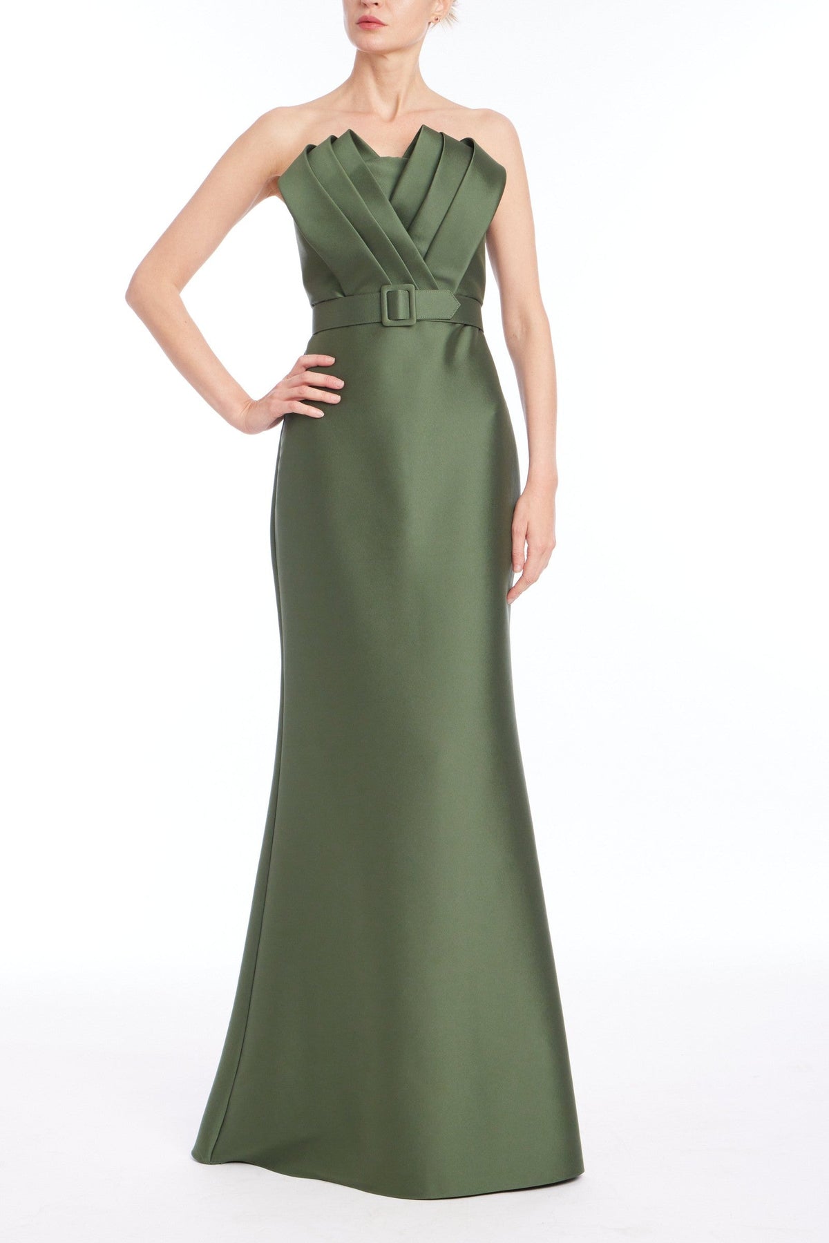 Belted Loop Bodice Gown