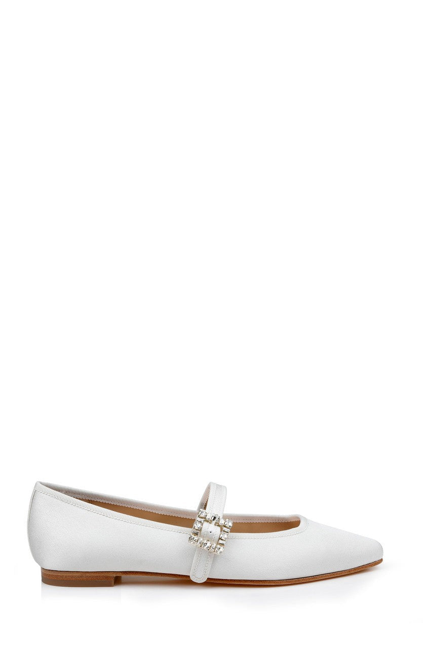 Brystol Ballerina Flats with Crystal Buckle