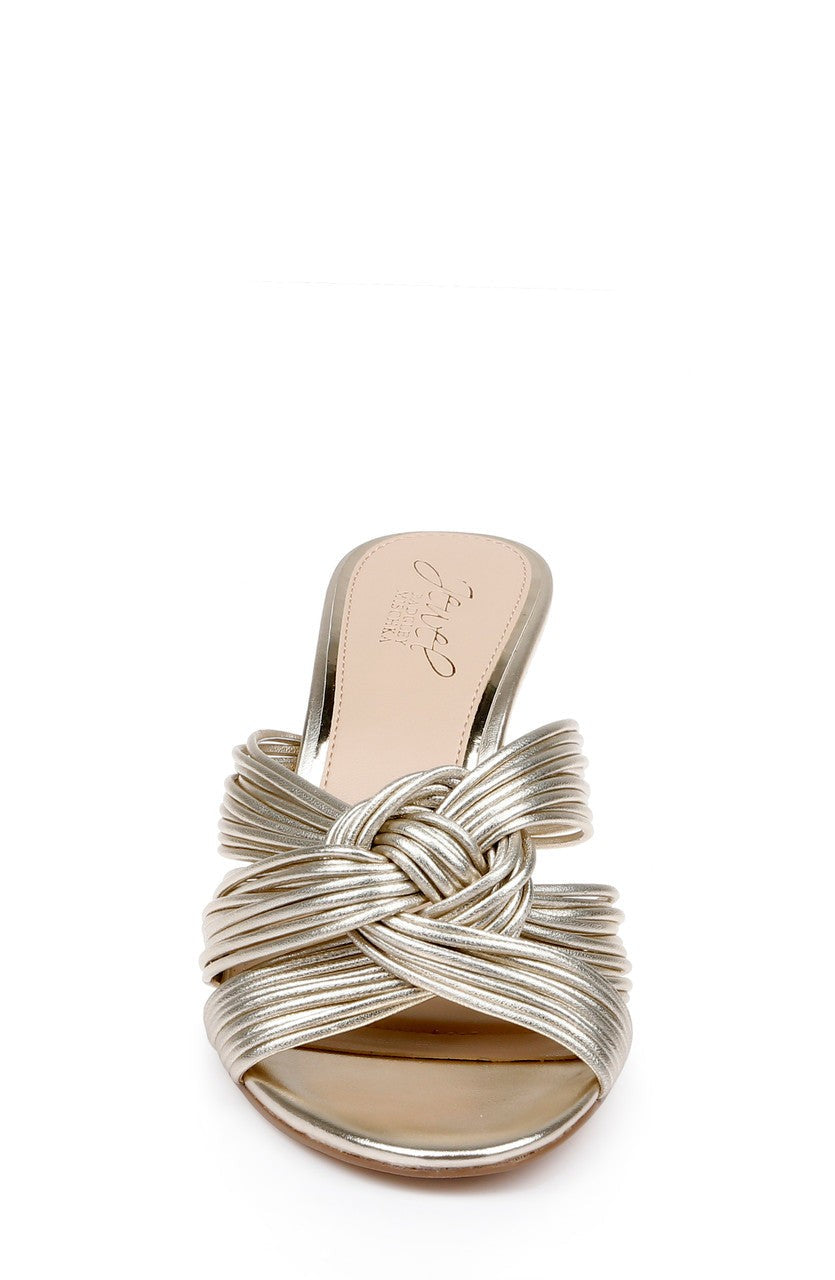Mia Twisted Leather Mules