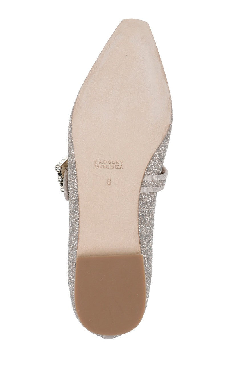 Brystol Ballerina Flats with Crystal Buckle