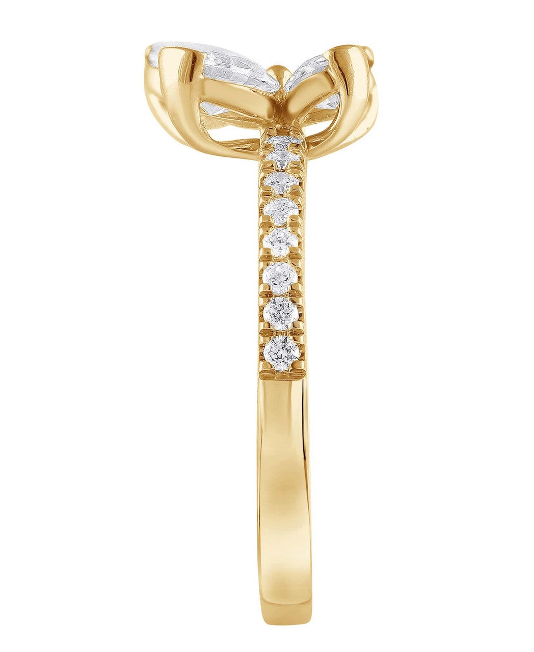 Diamond Butterfly Ring