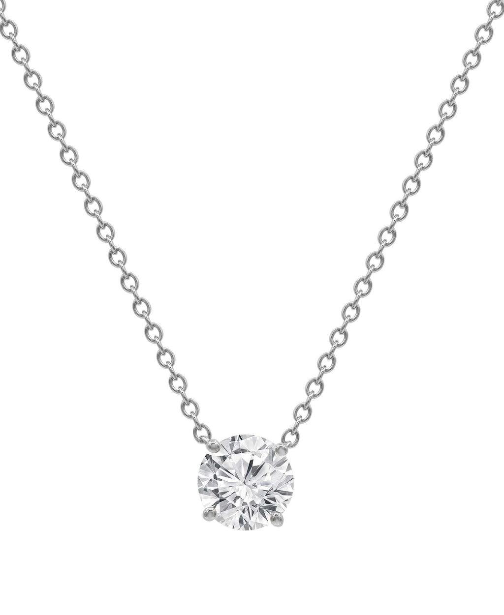 Diamond Pendant Solitaire Plus Necklace