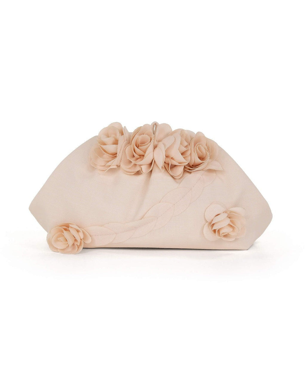 Lottie Floral Applique Pouch Clutch