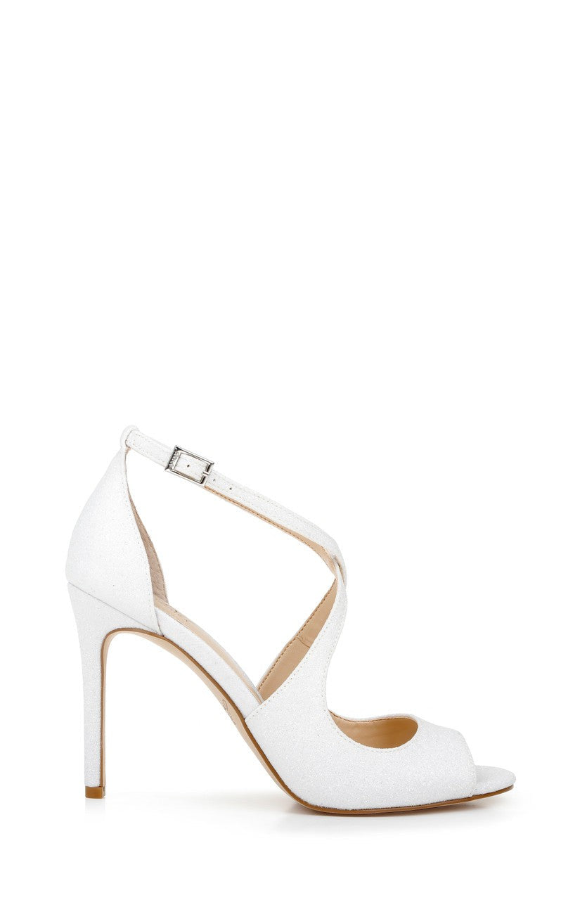Jonna Glitter Peep Toe Pumps
