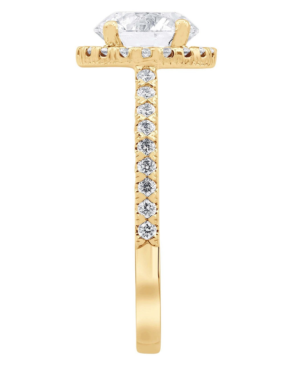 Diamond Halo Solitaire Plus Engagement Ring