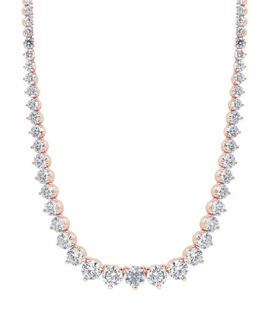 15CTTW Diamond Graduated Collar Necklace