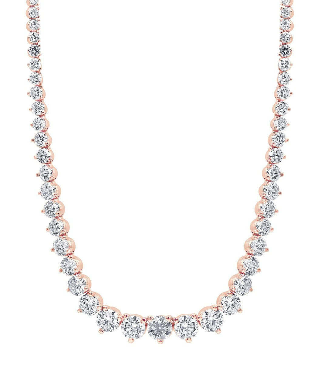 15CTTW Diamond Graduated Collar Necklace
