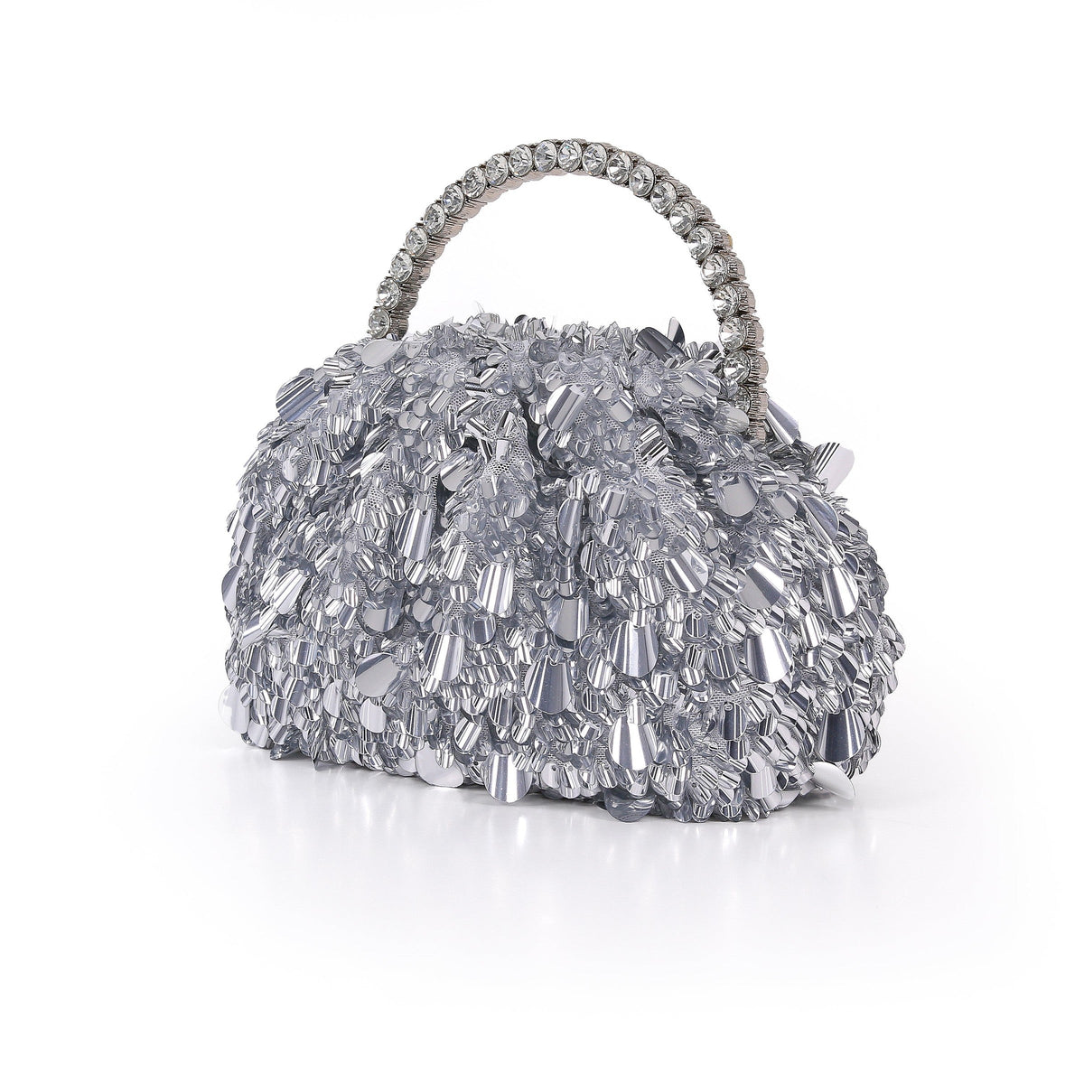 Remy Crinkle Sequin Pouch Clutch