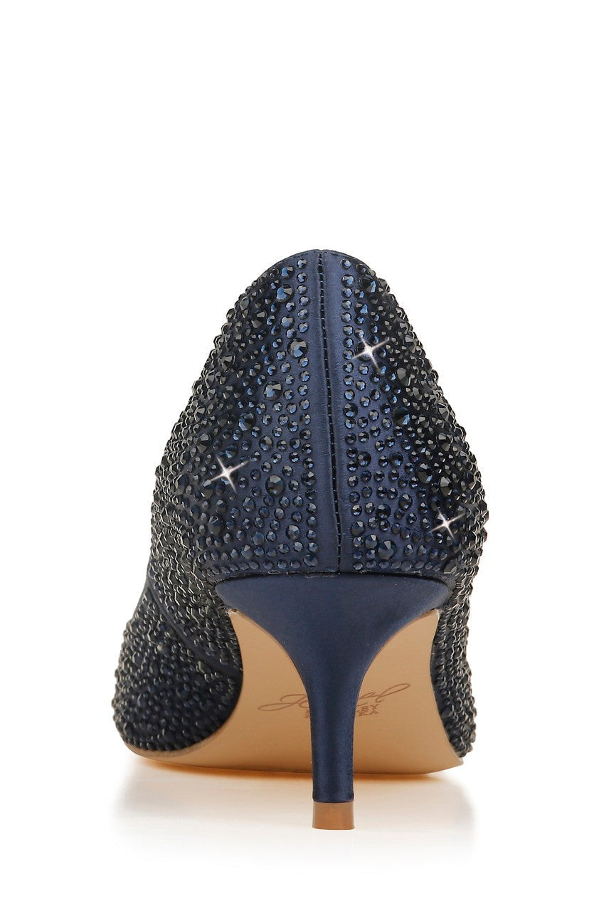 Frenchie Wide Width Pointed Toe Kitten Heel
