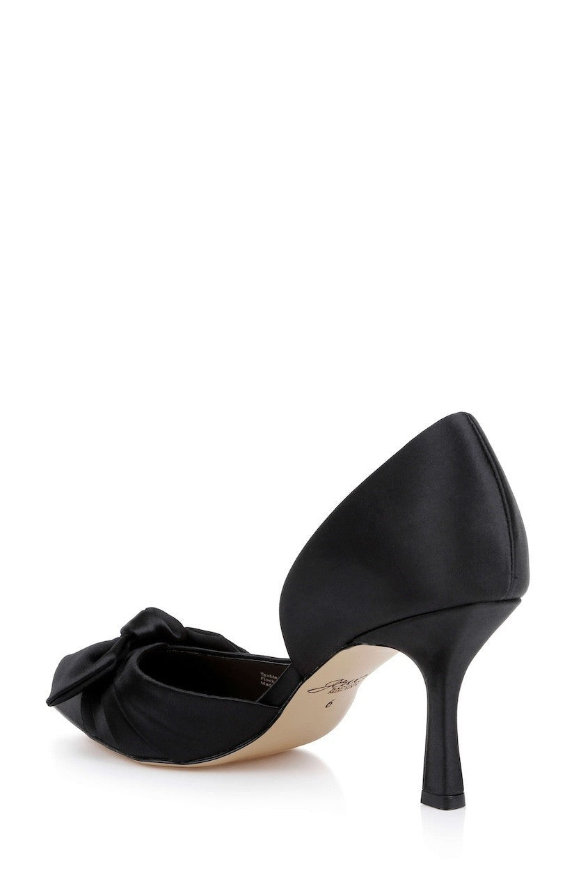 Emelia Satin Bow d’Orsay Pumps