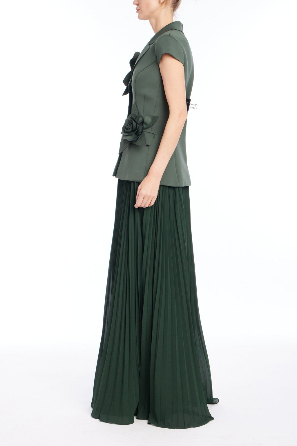 Faux Two-Piece Gown