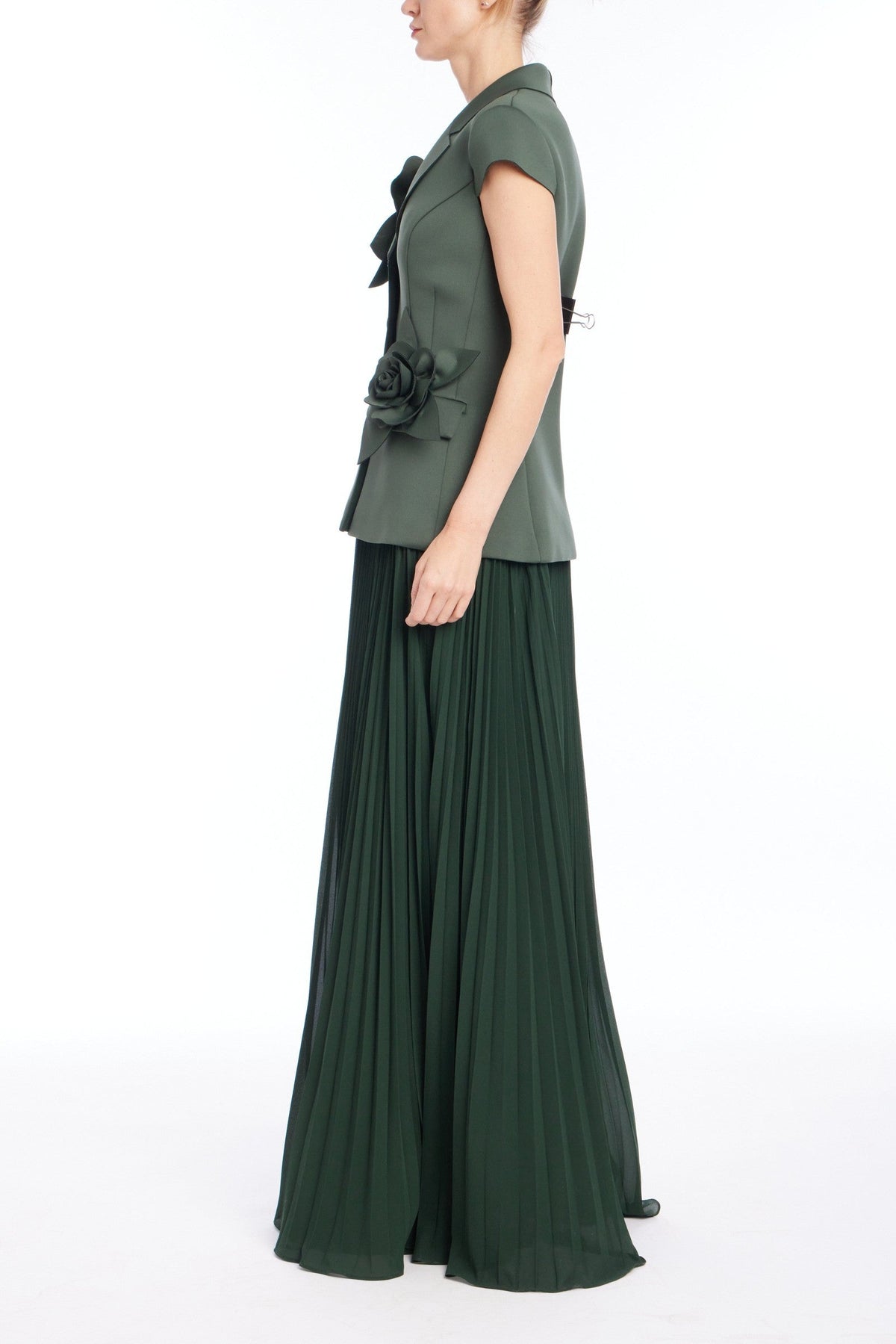 Faux Two-Piece Gown
