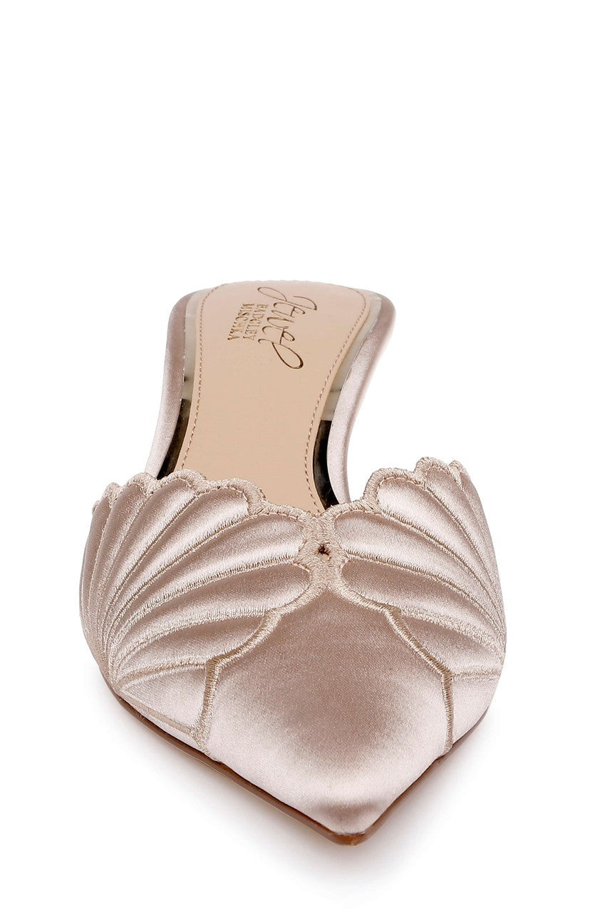 Palmer Pointed Toe Kitten Heel Mules