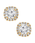 Cushion Diamond Stud Earrings