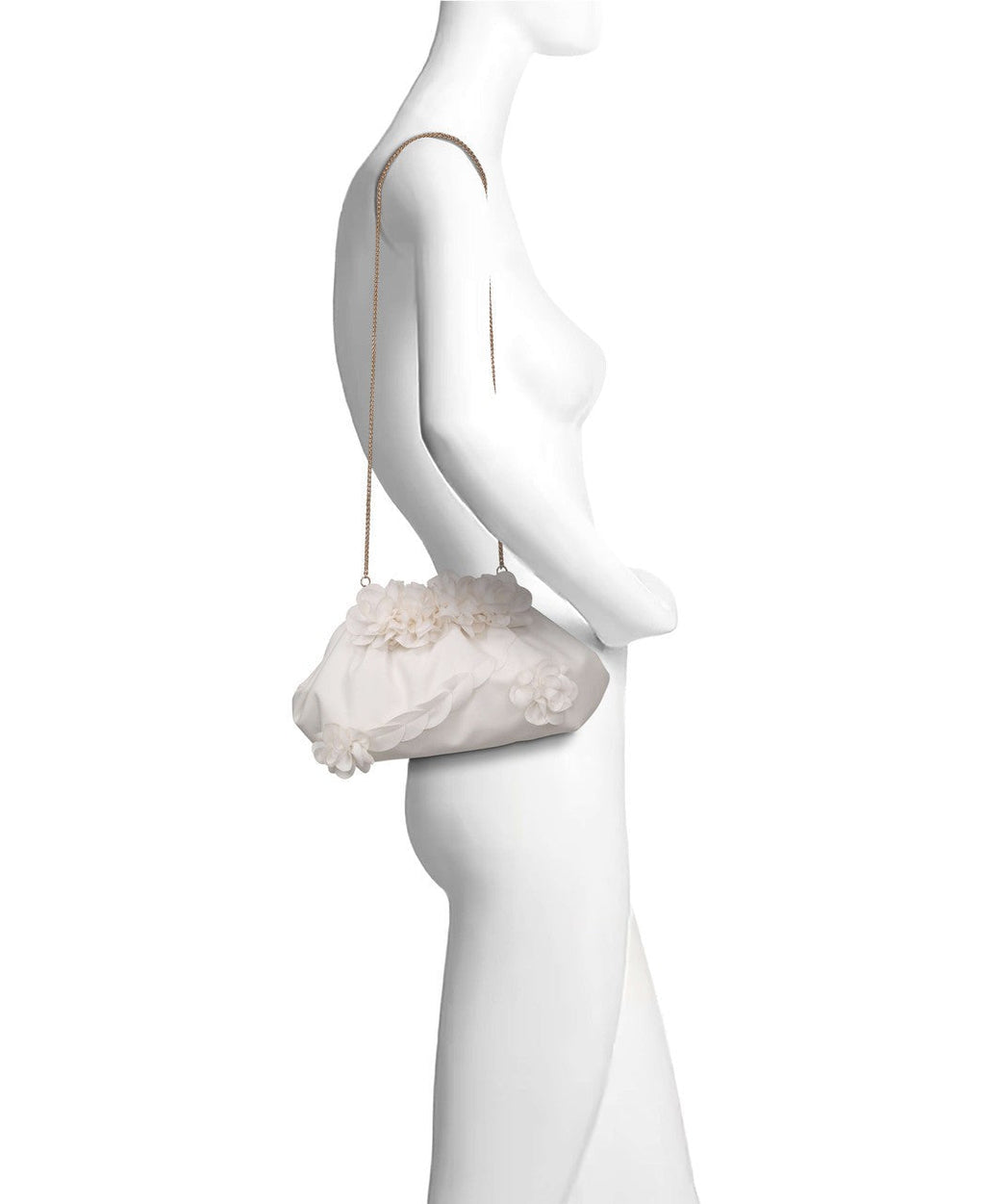 Lottie Floral Applique Pouch Clutch