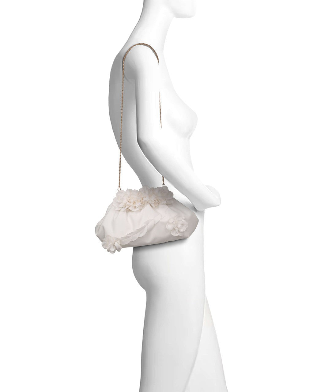 Lottie Floral Applique Pouch Clutch