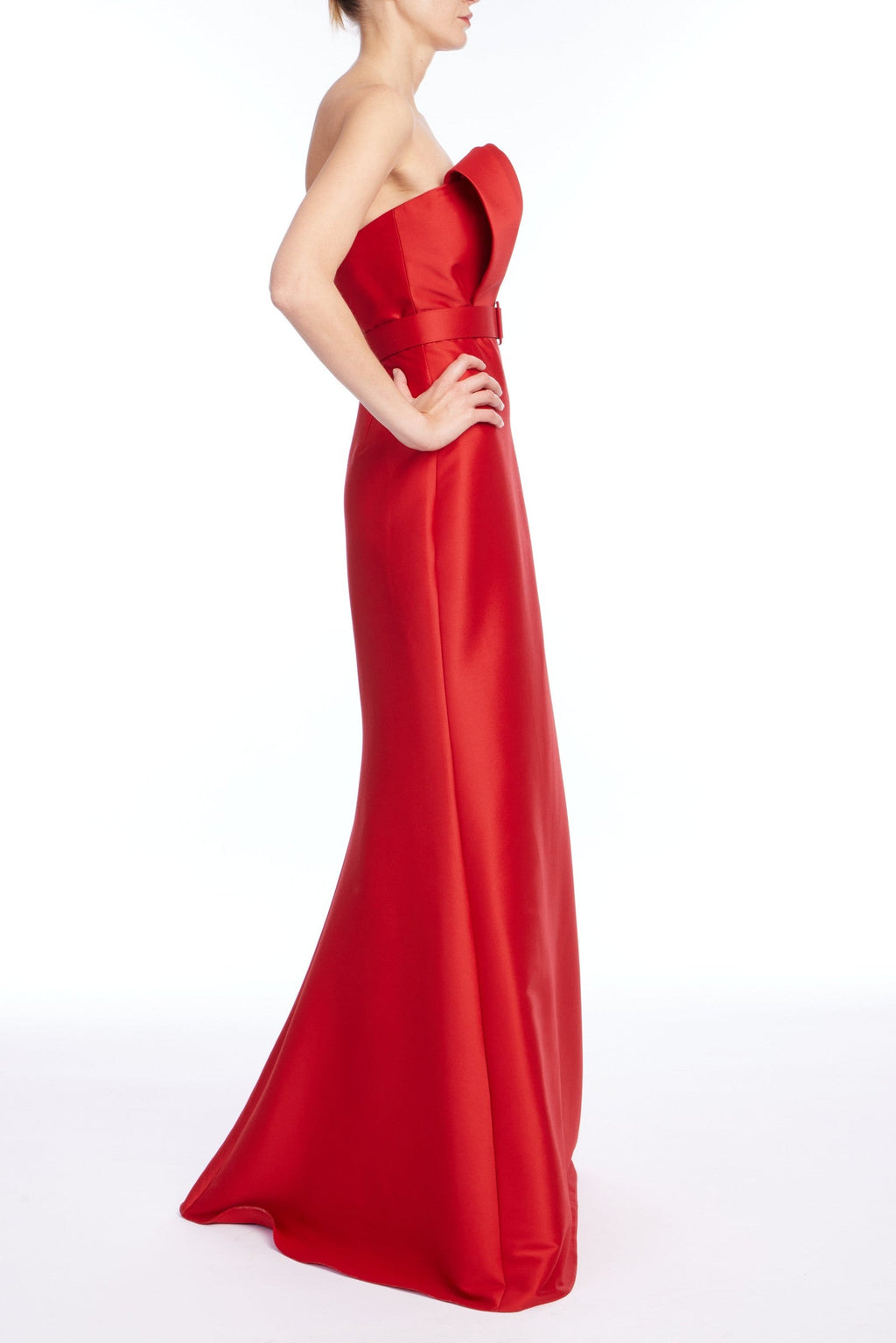 Belted Loop Bodice Gown