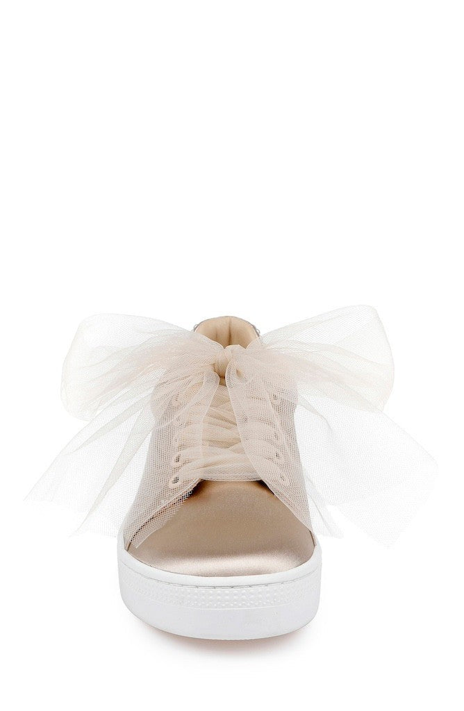 Gem Dressy Satin Sneakers