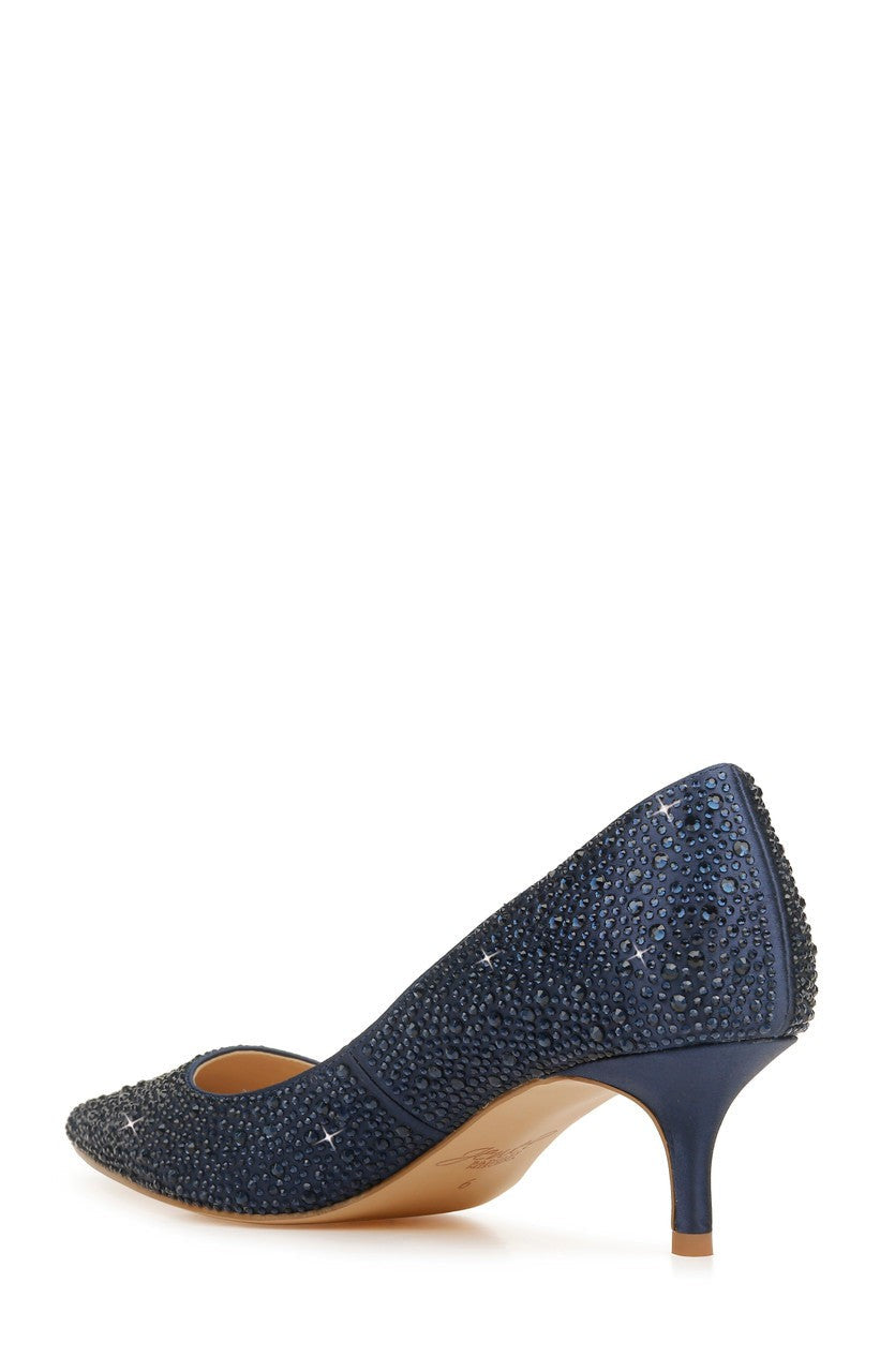 Frenchie Wide Width Pointed Toe Kitten Heel