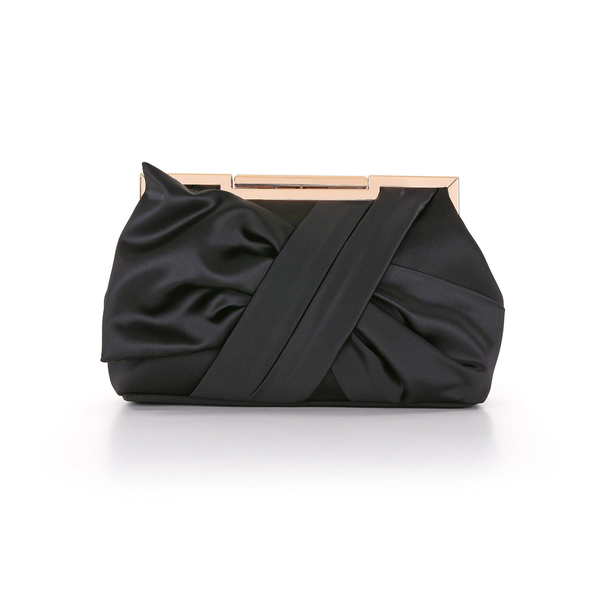 Vivien Satin Tie Pouch Clutch
