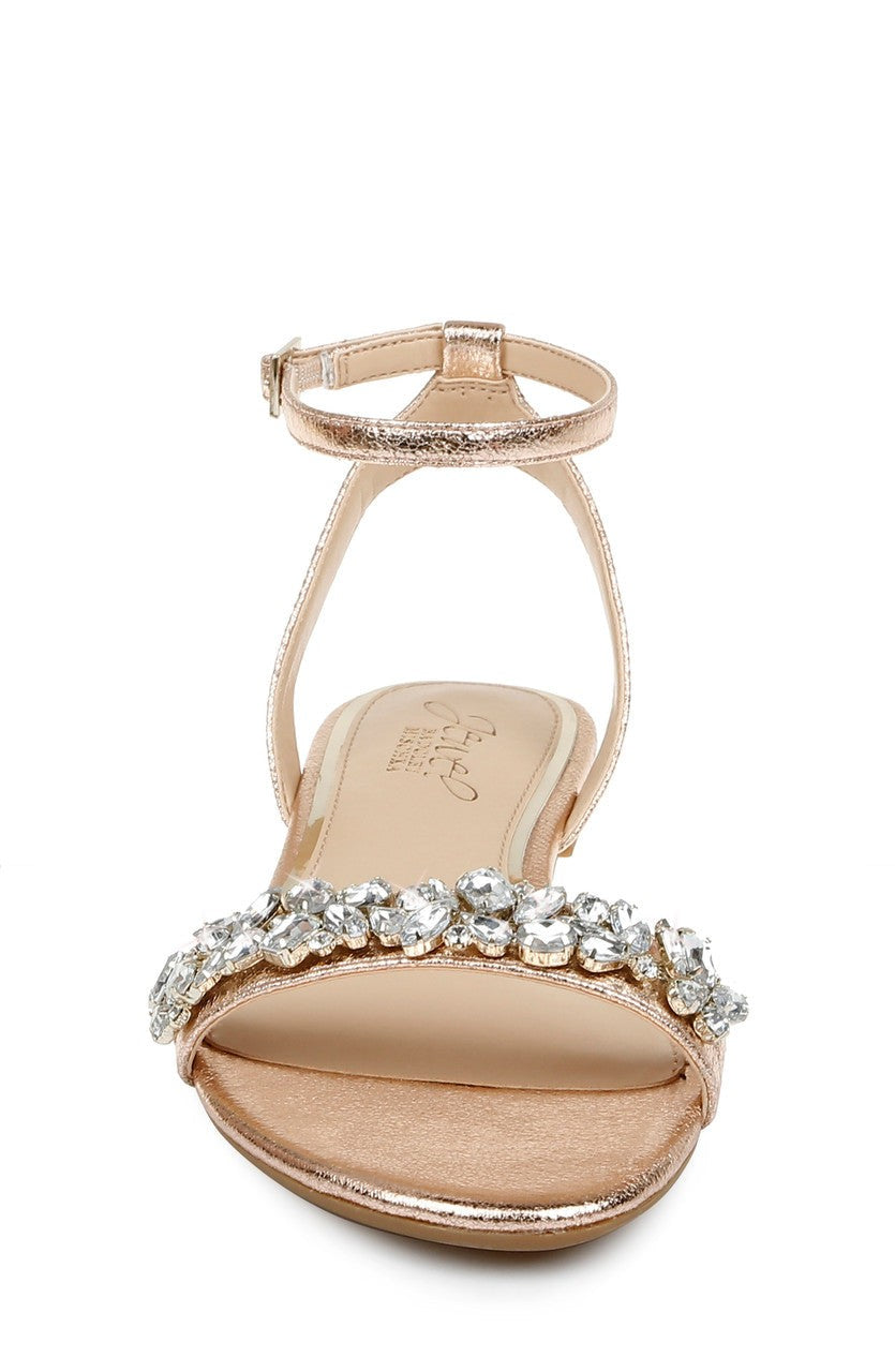Ohara Minimalist Crystal Adorned Flats